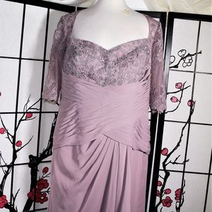 COCKTAIL LACE DRESS MULBERRY 20W NWT